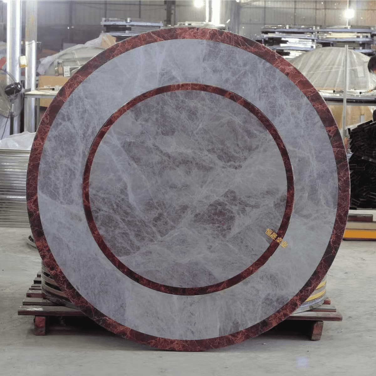 Полноцветный встроенный вращающийся круглый стол из нержавеющей стали для дома и гостиной, простой встраиваемый обеденный...