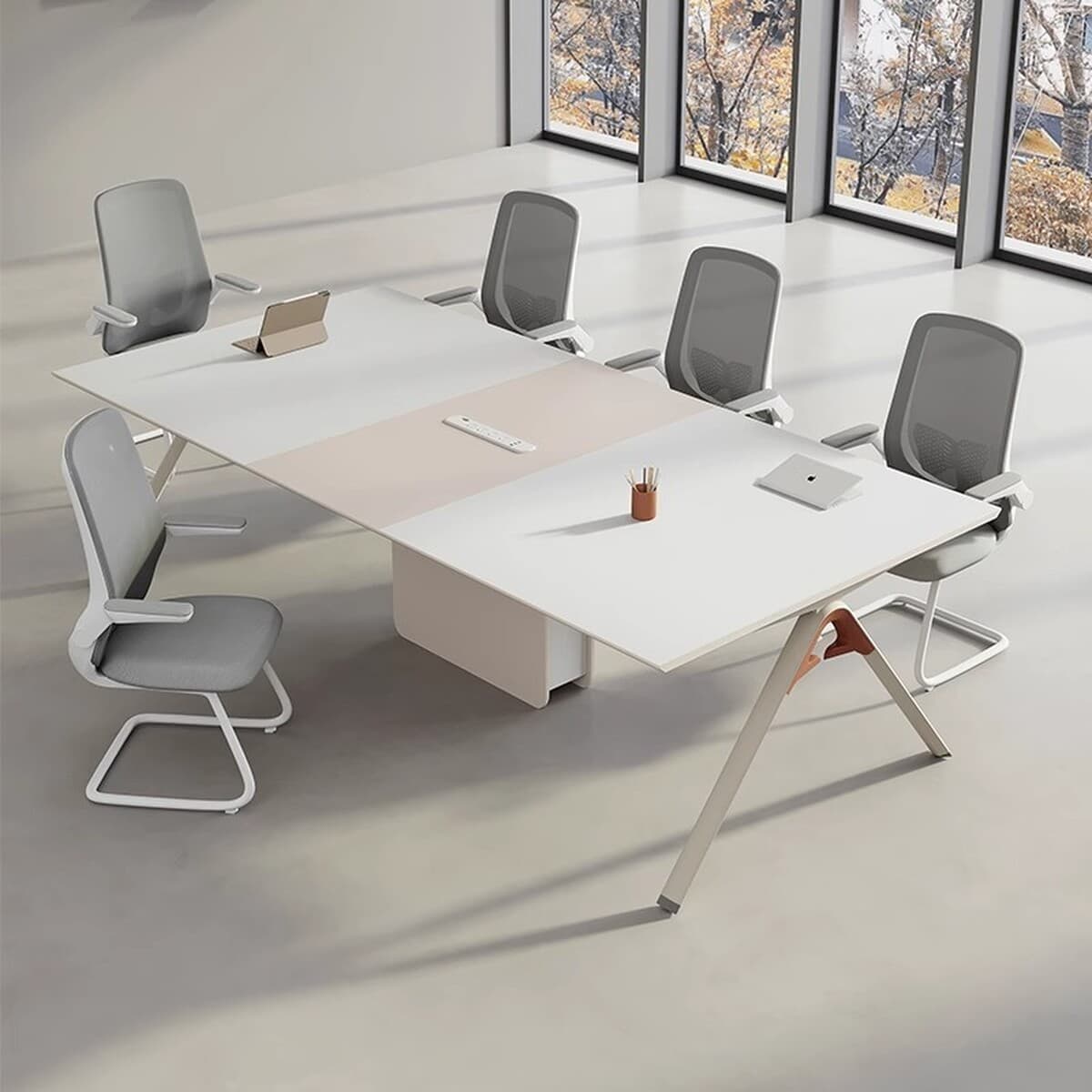 Стол для конференций, длинный стол, простой современный дизайн, для приемных, офисов, переговорных комнат, учебных...