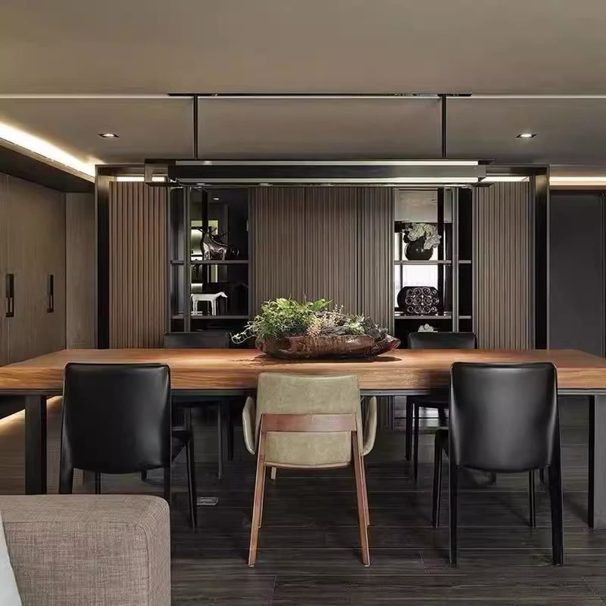 Стол из цельного дерева простой современный стол домашний стол стул прямоугольный Ретро прочный ресторанный обеденный стол...