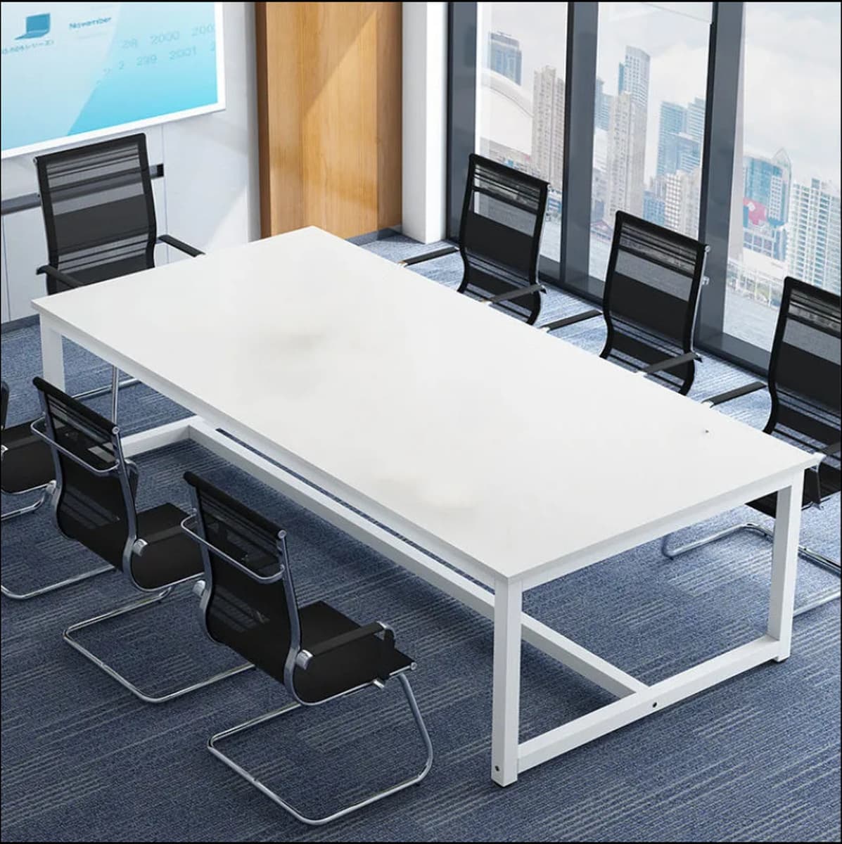 Конференц-стол Простой длинный стол Маленький Простой Современный офисная мебель Учебный стол Переговоры Прием Длинные...