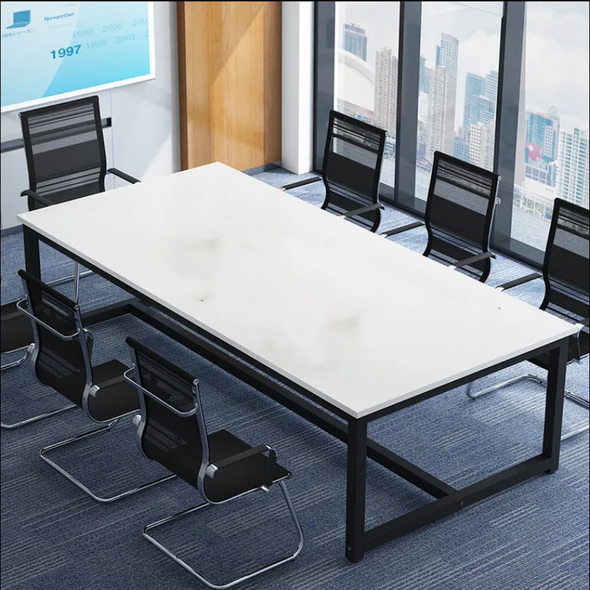 Конференц-стол Простой длинный стол Маленький Простой Современный офисная мебель Учебный стол Переговоры Прием Длинные...