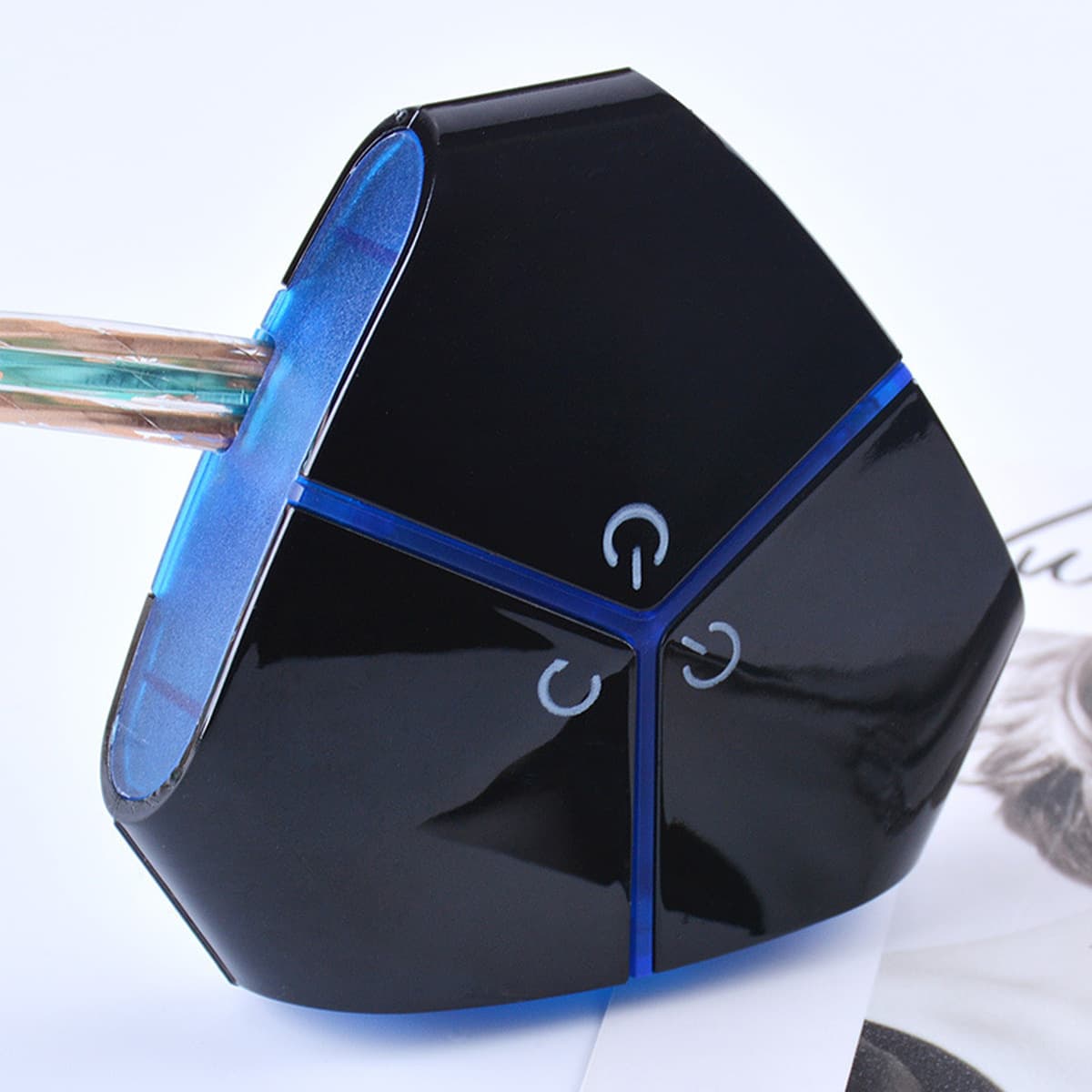 Интернет-кафе переключатель рабочего стола компьютера треугольник двойной переключатель интернет-кафе кнопка 2usb...