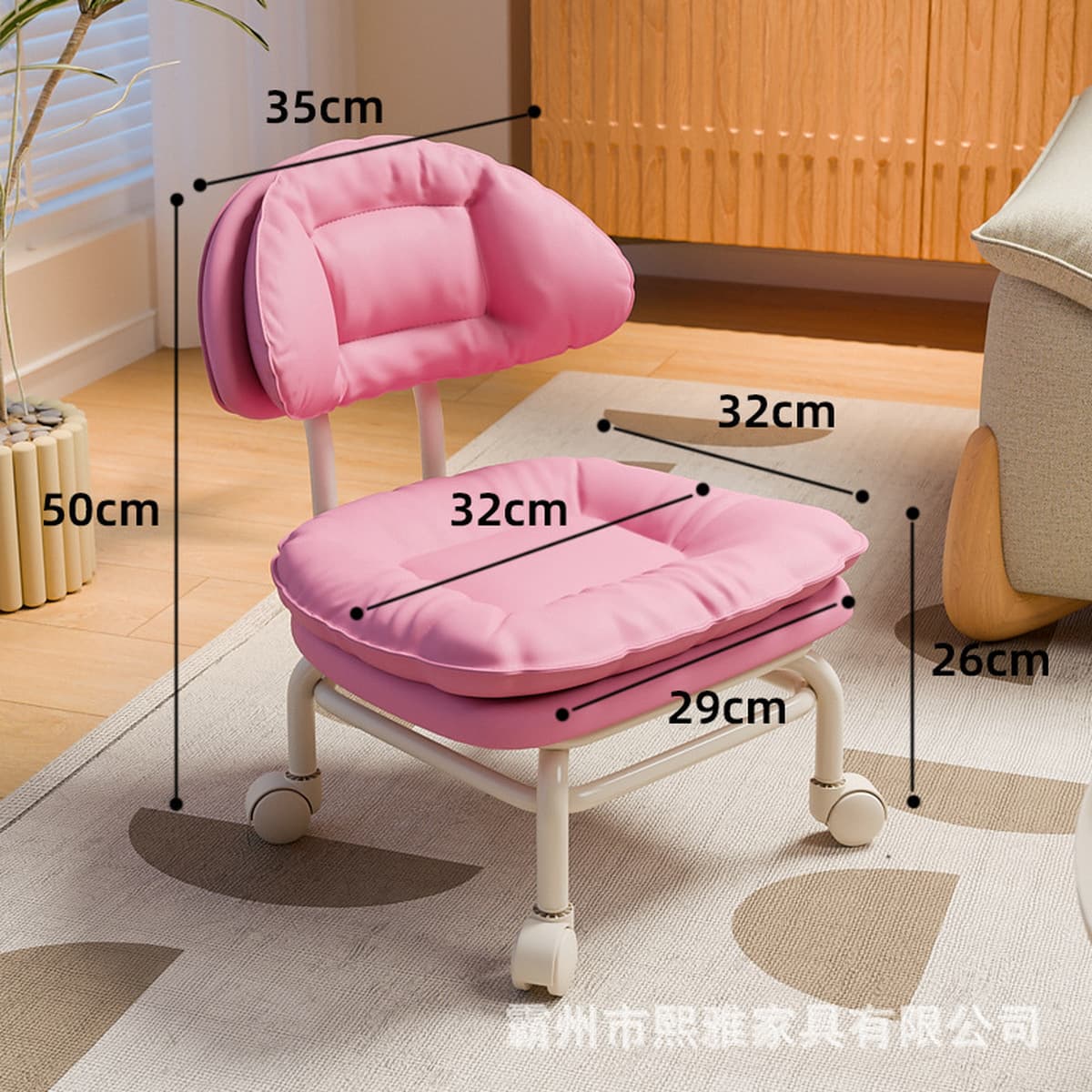 Поворотный маленький табурет на колесиках, низкий табурет, модное кресло для ленивых с спинкой, бытовой инструмент для ухода...