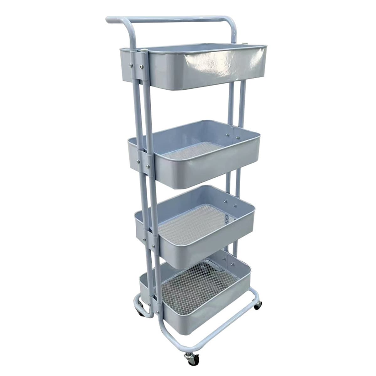 Многоярусная напольная тележка-стеллаж для хранения для дома, кухни, детских принадлежностей, снеков, ванной и туалета