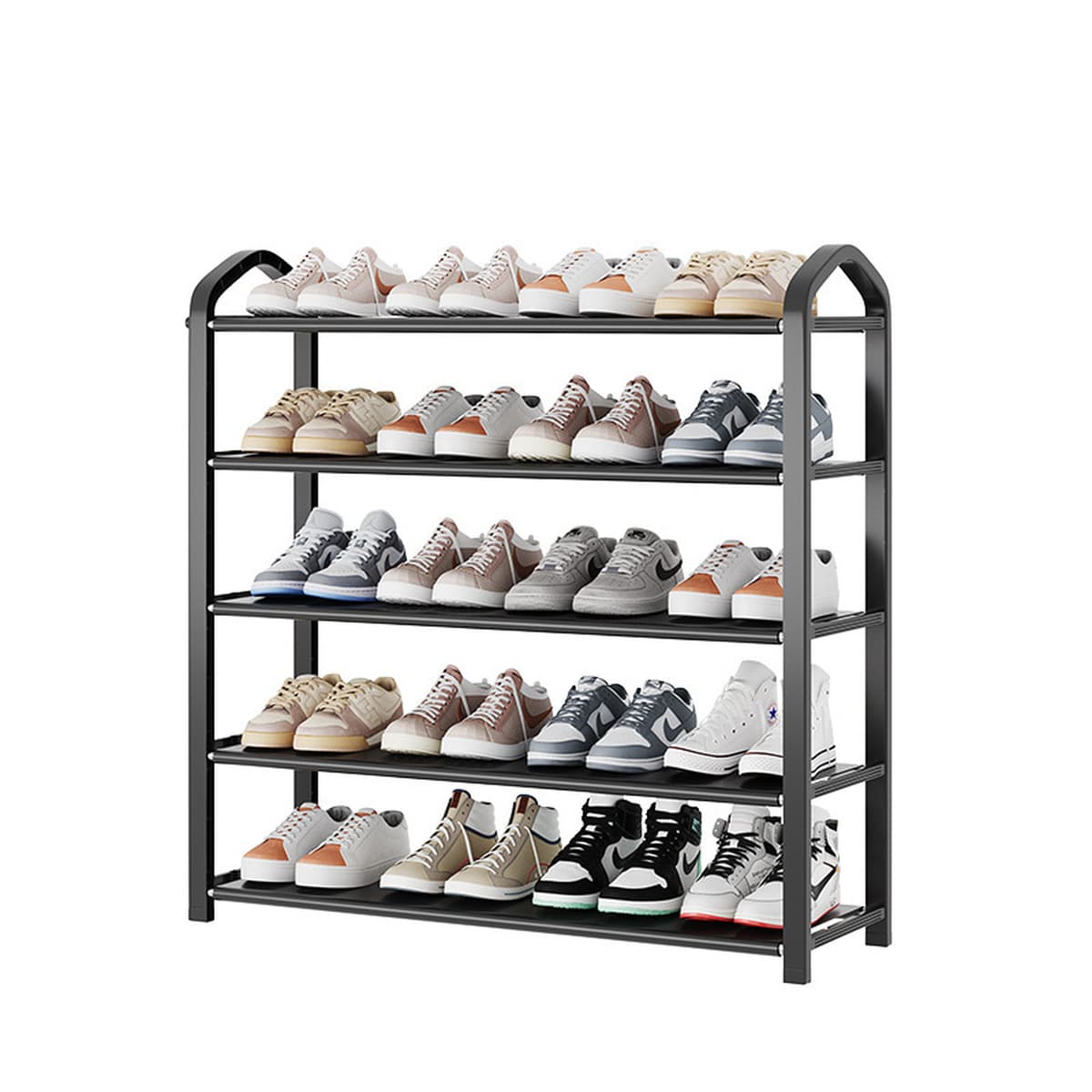 Простая многослойная полка для обуви для домашнего использования, пылезащитный шкаф для обуви для входа в общежитие,...