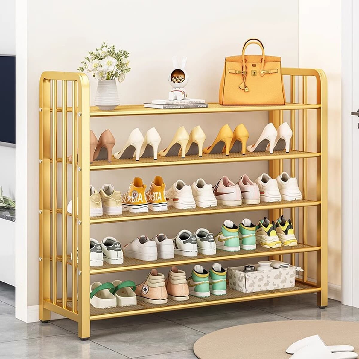 Напольная обувница для прихожей, минимальный заказ — одна штука, многоярусная компактная обувница, пылезащитный простой шкаф...