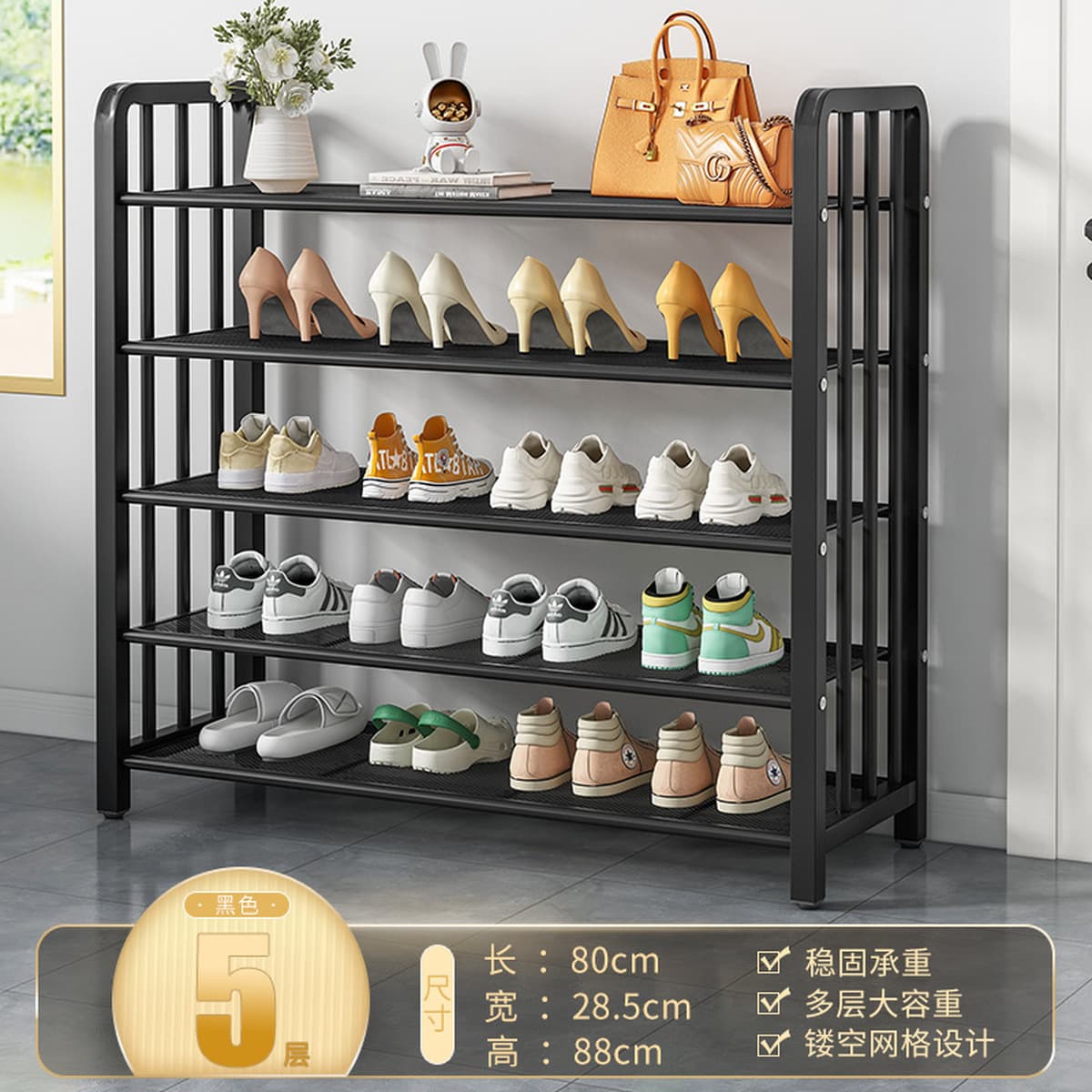 Напольная обувница для прихожей, минимальный заказ — одна штука, многоярусная компактная обувница, пылезащитный простой шкаф...