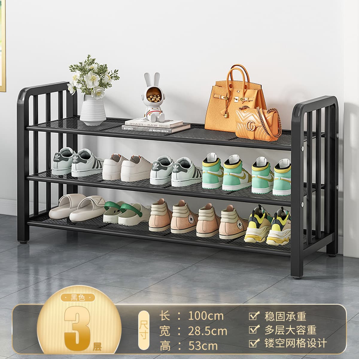 Напольная обувница для прихожей, минимальный заказ — одна штука, многоярусная компактная обувница, пылезащитный простой шкаф...