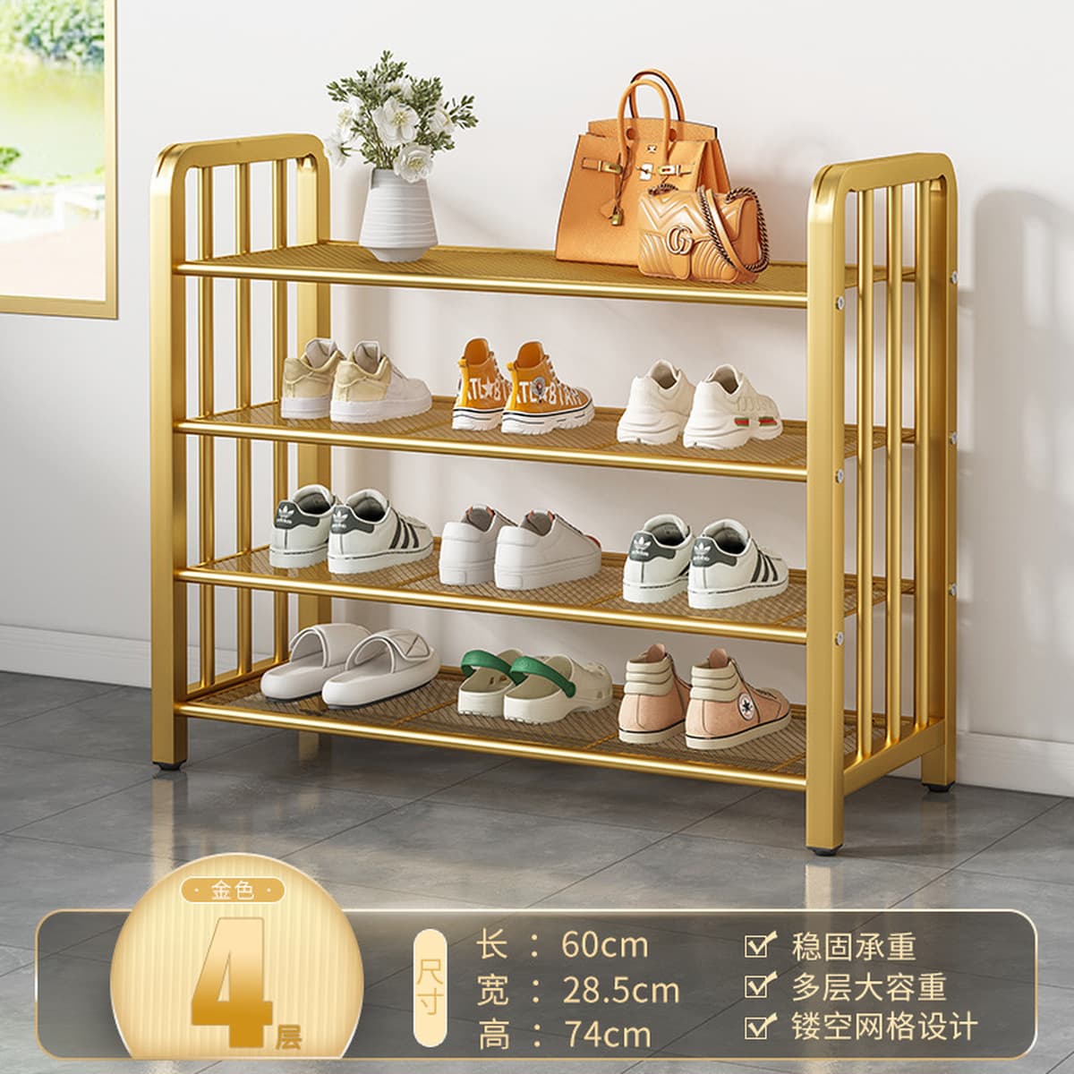 Напольная обувница для прихожей, минимальный заказ — одна штука, многоярусная компактная обувница, пылезащитный простой шкаф...