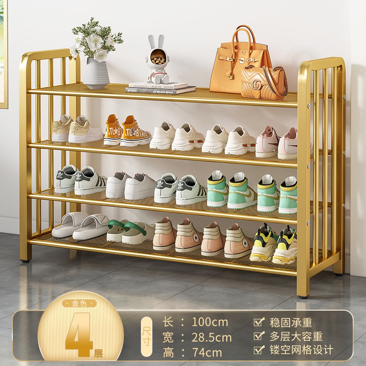 Напольная обувница для прихожей, минимальный заказ — одна штука, многоярусная компактная обувница, пылезащитный простой шкаф...