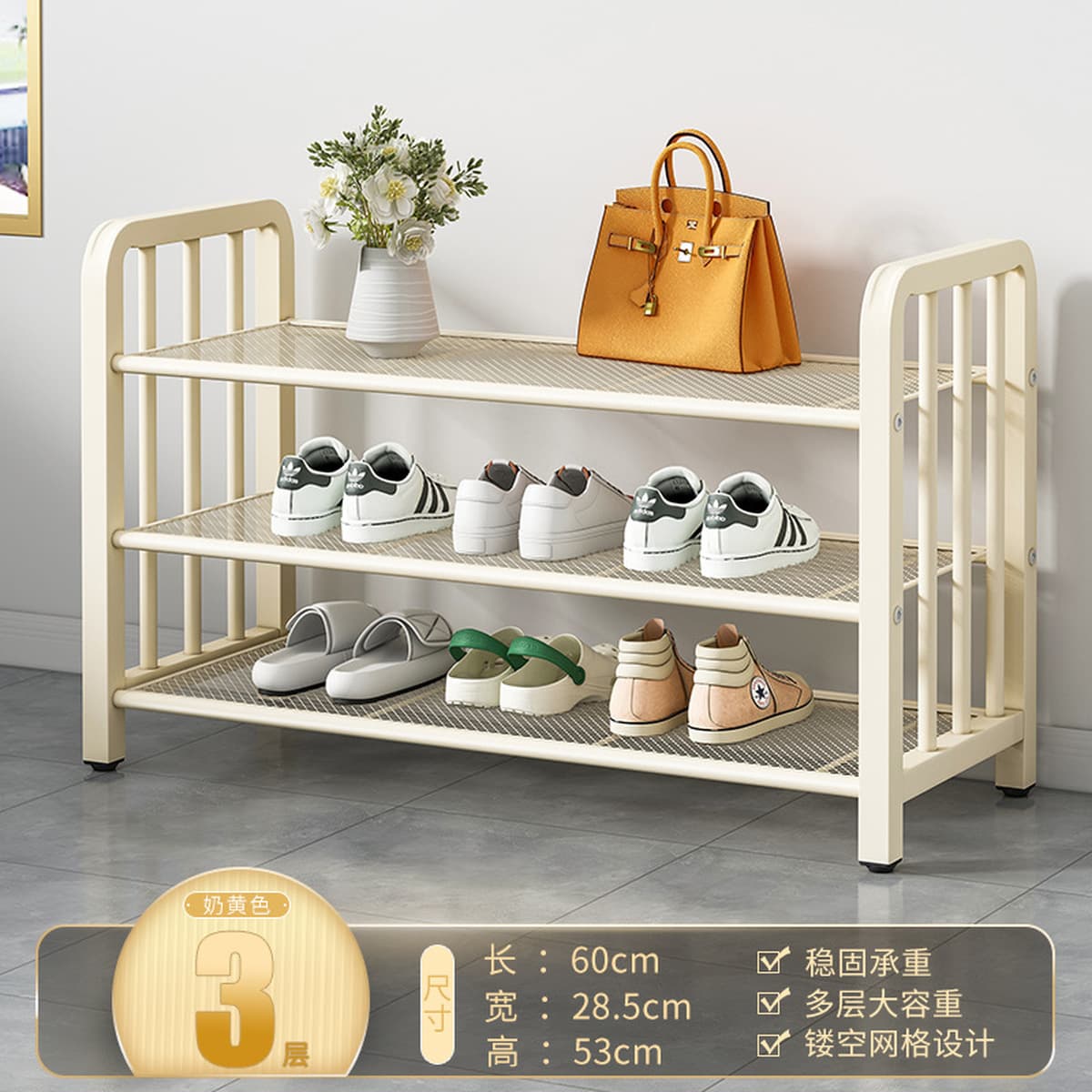 Напольная обувница для прихожей, минимальный заказ — одна штука, многоярусная компактная обувница, пылезащитный простой шкаф...