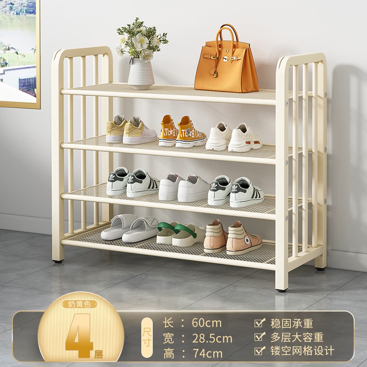 Напольная обувница для прихожей, минимальный заказ — одна штука, многоярусная компактная обувница, пылезащитный простой шкаф...