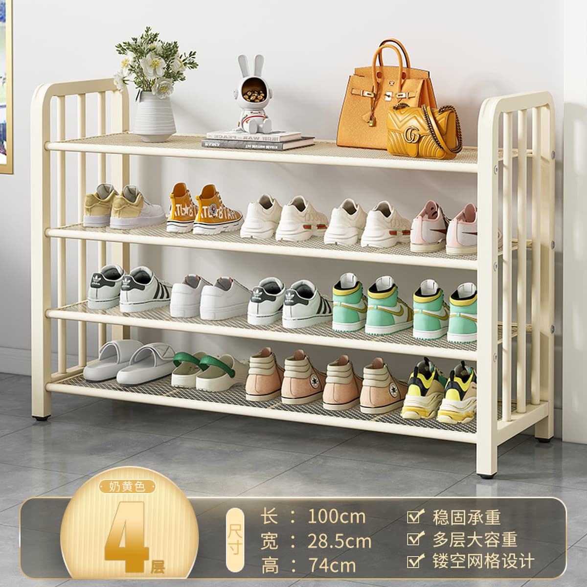 Напольная обувница для прихожей, минимальный заказ — одна штука, многоярусная компактная обувница, пылезащитный простой шкаф...