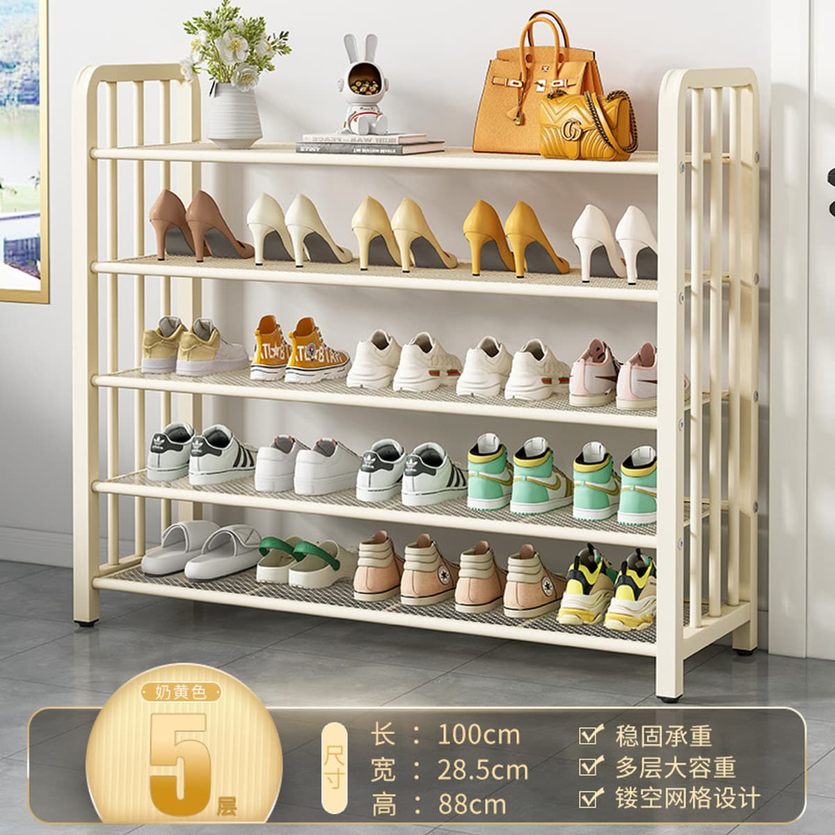 Напольная обувница для прихожей, минимальный заказ — одна штука, многоярусная компактная обувница, пылезащитный простой шкаф...