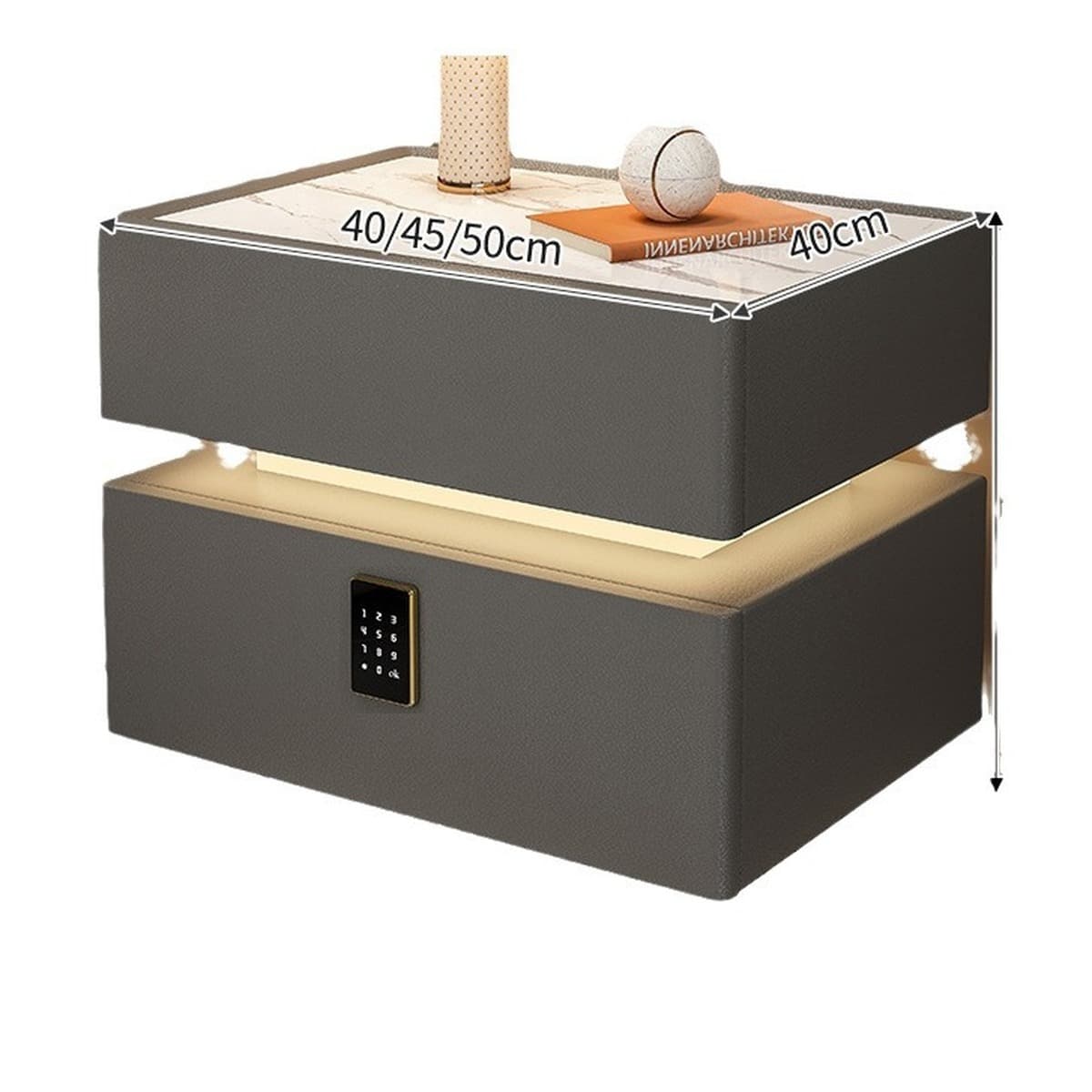 Подвесная умная тумбочка Современная минималистская Беспроводная зарядка Итальянский минималистский дом для спальни...