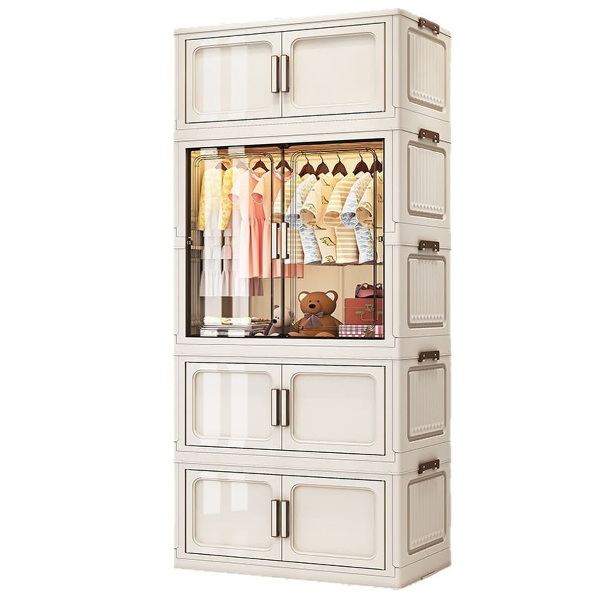 Простой шкаф шириной 70-80, простой шкаф для хранения детской одежды, спальня, детский складной шкафчик, многослойный...