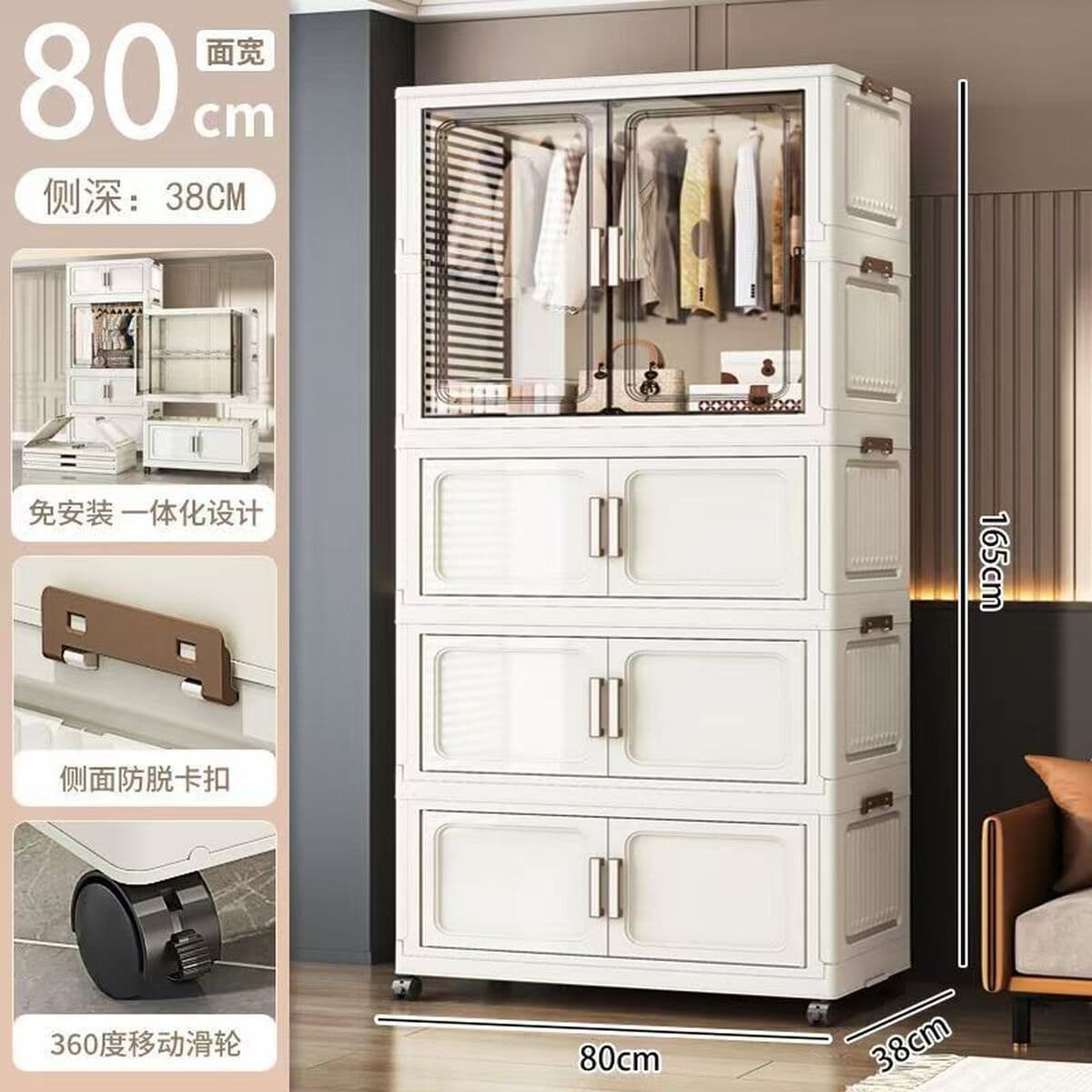 Простой шкаф шириной 70-80, простой шкаф для хранения детской одежды, спальня, детский складной шкафчик, многослойный...