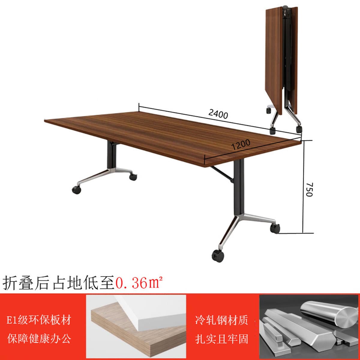 Складной стол для переговоров Мобильный стол Бизнес-стол Тренировочный стол Простой стол Конференц-зал Стол для переговоров...