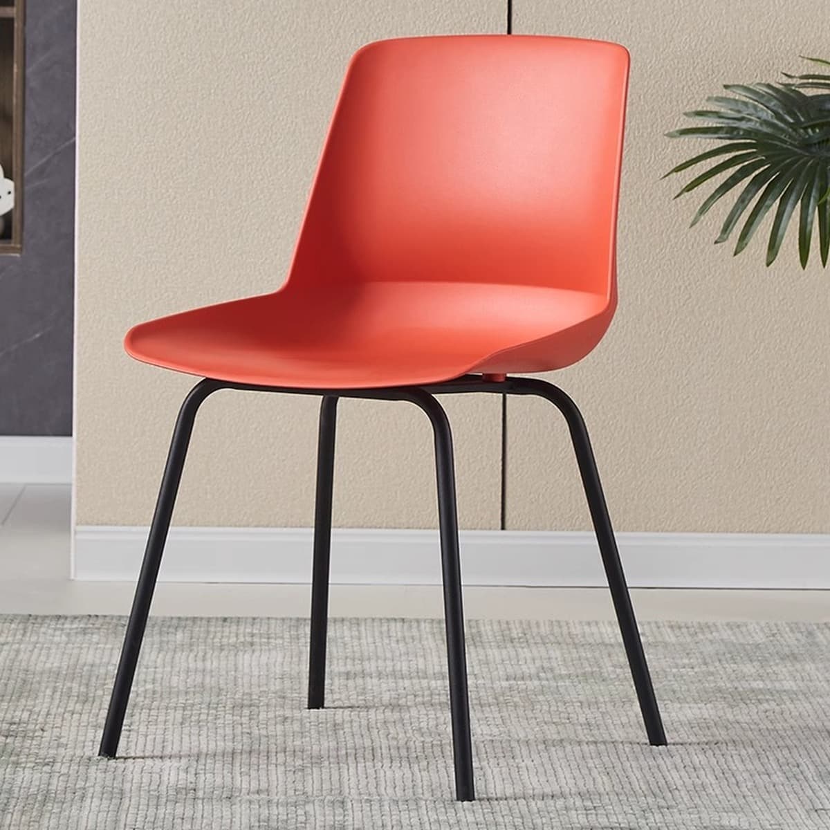Скандинавский пластиковый обеденный стул утолщенный столовая спинка кресло современной домашней конференции