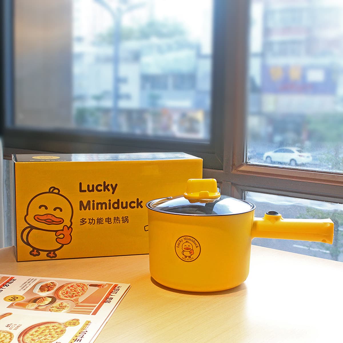 Электрическая кастрюля Little Yellow Duck, бытовая электрическая кастрюля, кастрюля на вынос, кухонная кастрюля с...