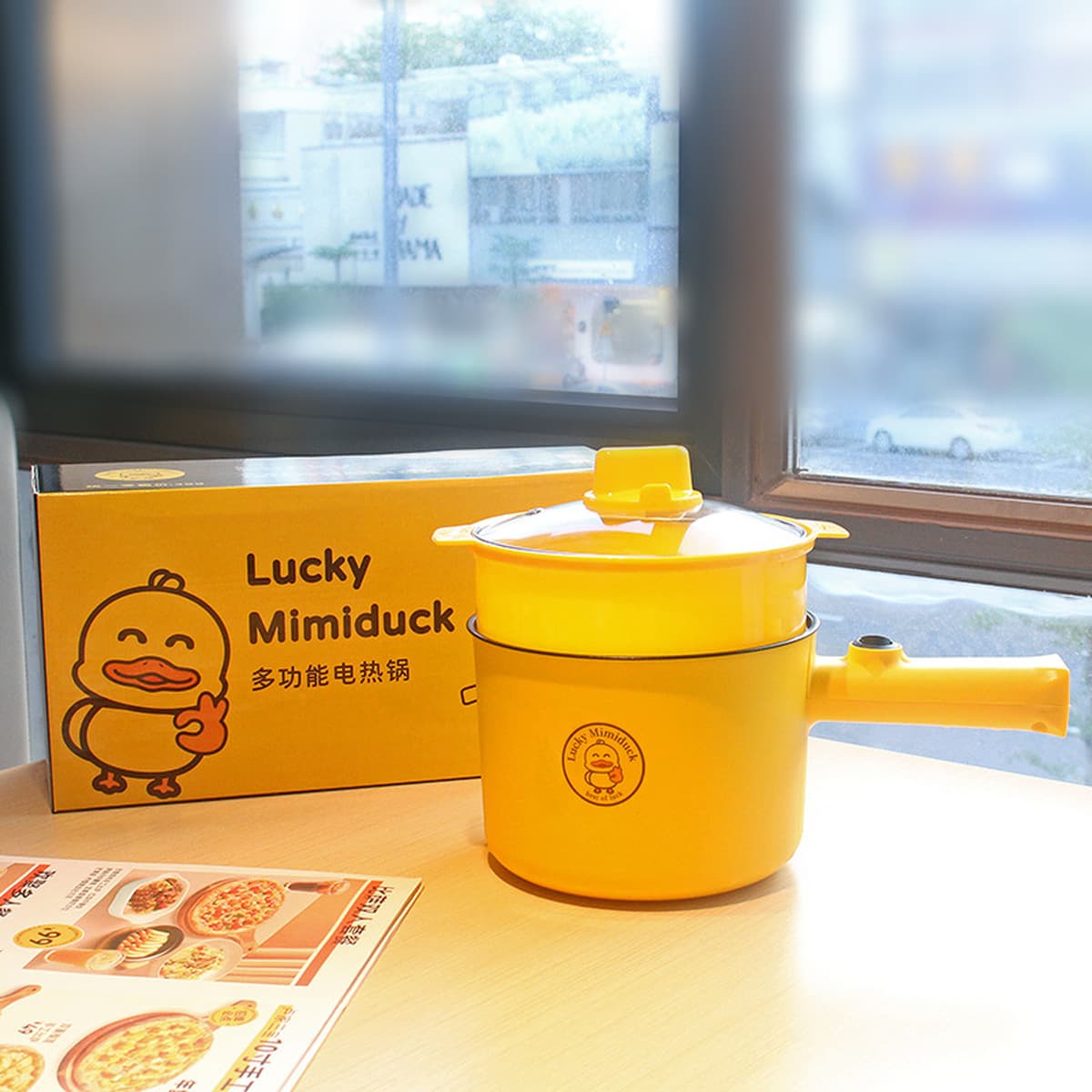 Электрическая кастрюля Little Yellow Duck, бытовая электрическая кастрюля, кастрюля на вынос, кухонная кастрюля с...