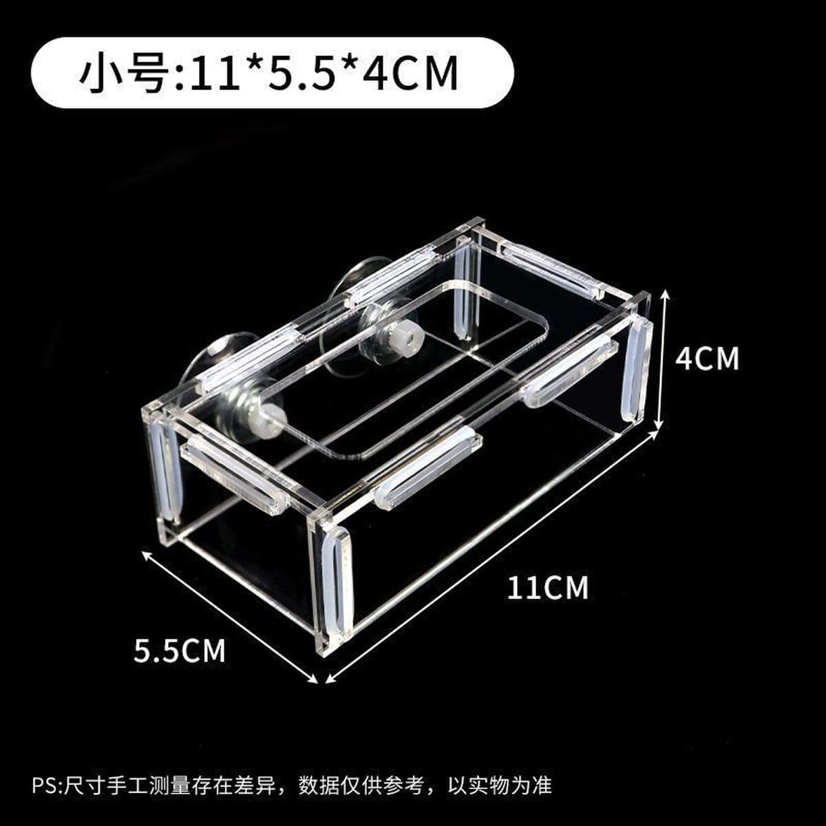 Акриловая кормушка для аквариумных аквариумов для кормления рыбы Рыба для кормления рассеянный павлин для аквариума