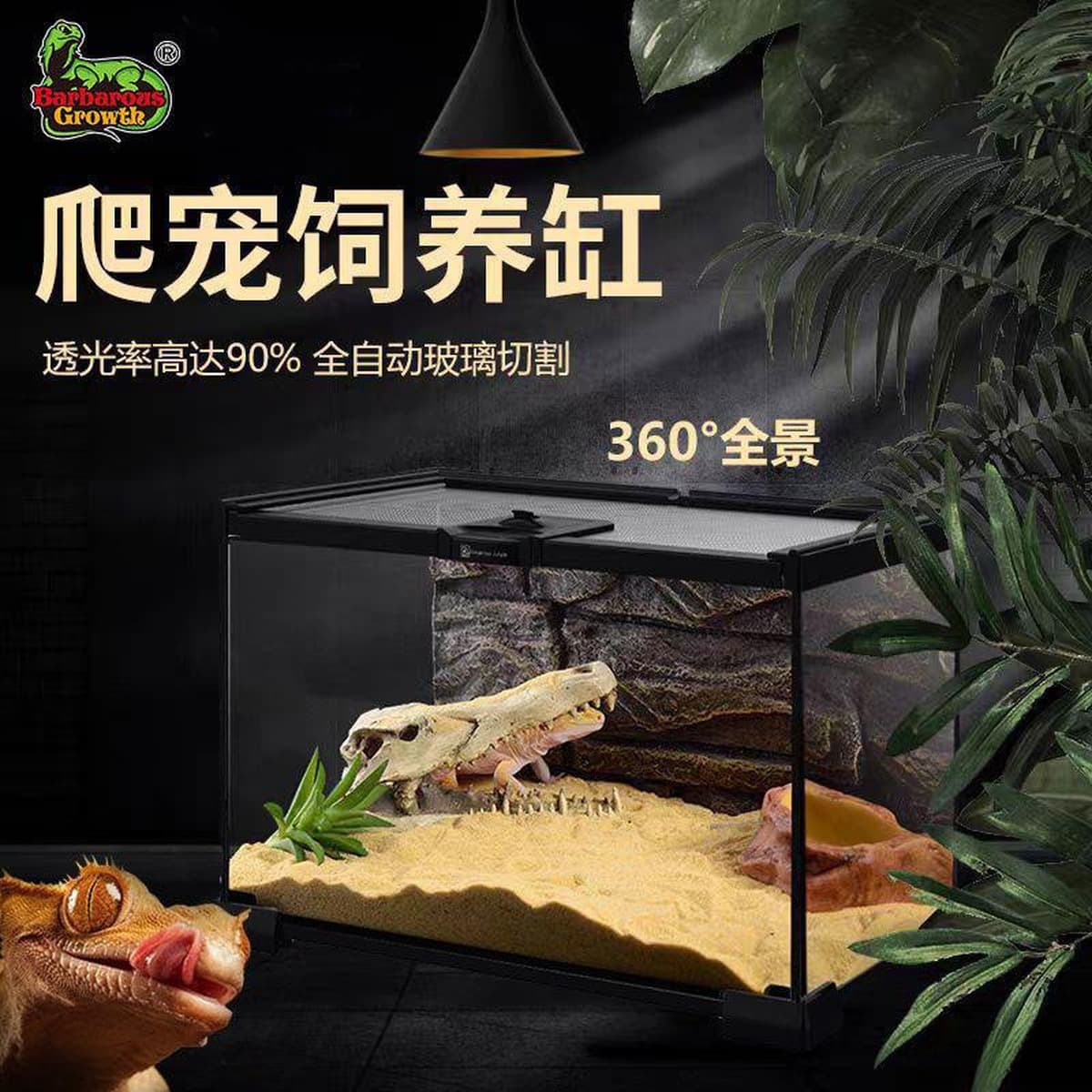 Стеклянный резервуар для тропических лесов, ящик для разведения рептилий, ящик для разведения ящериц, экологический...