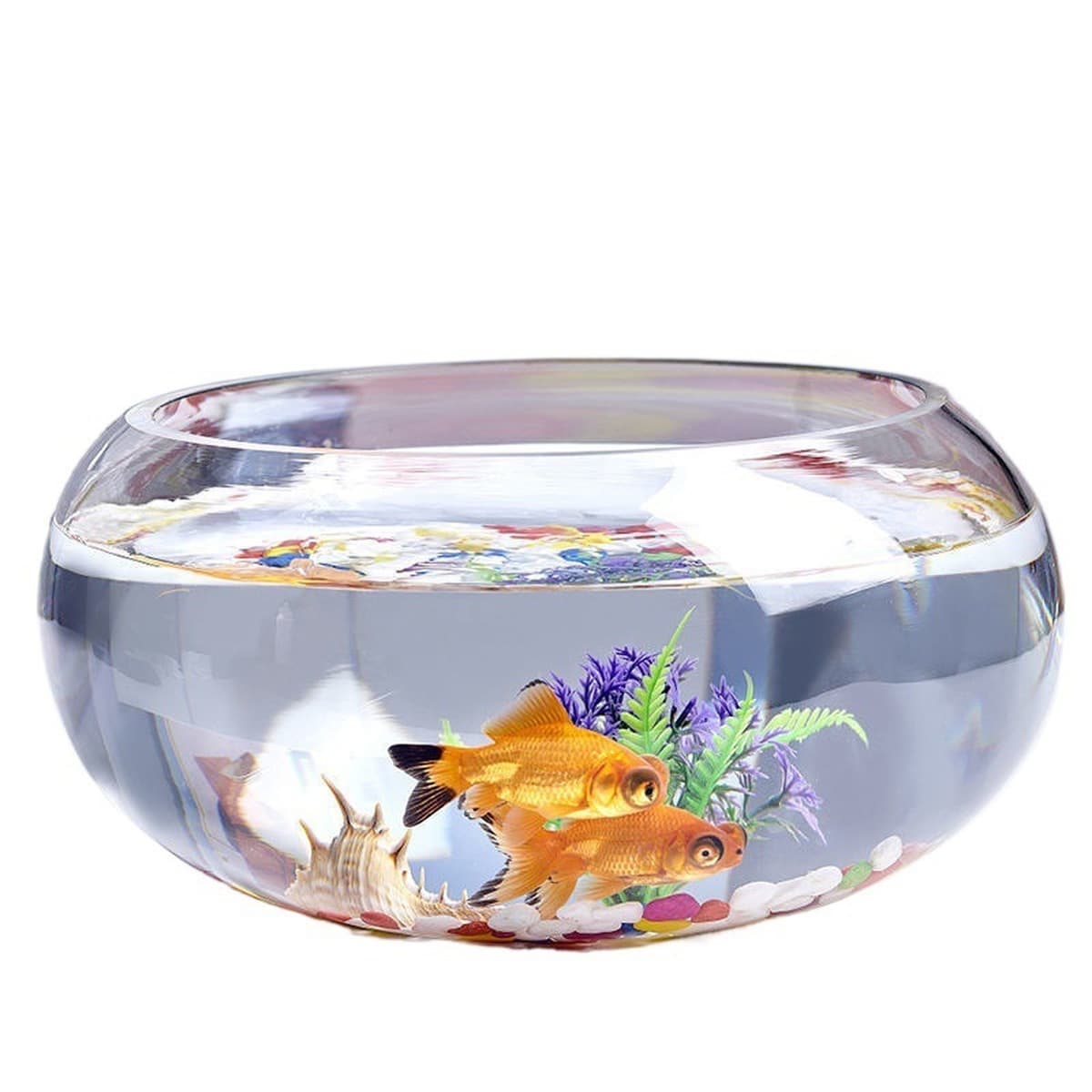 Аквариум Товары Производитель рыбы аквариум стеклянный круглый стол для гостиной ландшафтная небольшая мини-столовая...