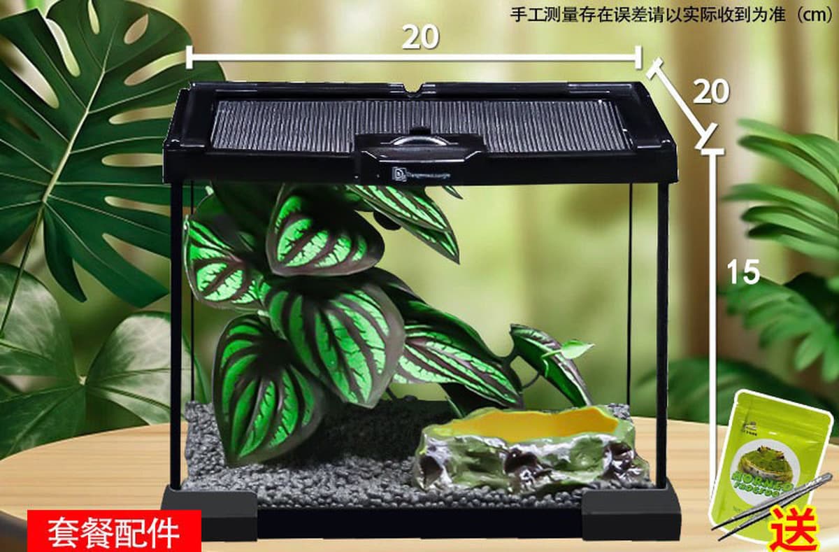 Стеклянный ящик для разведения рептилий, ящик для разведения ящериц, экологический резервуар, рогатая лягушка, ящик для...