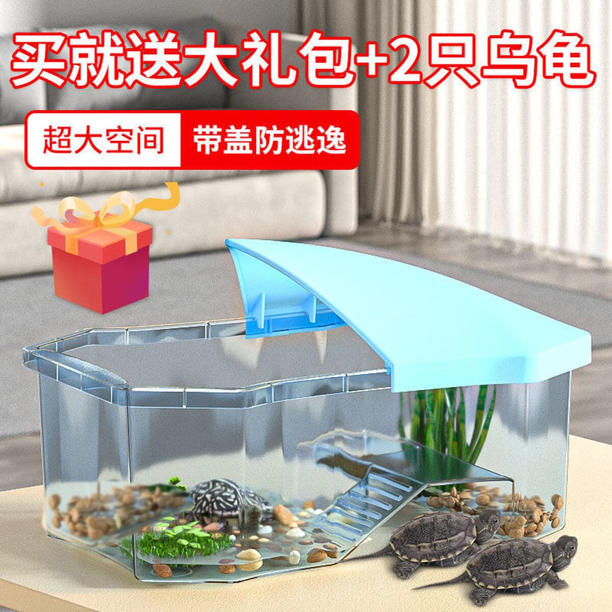 Ложный небесный резервуар с черепахами