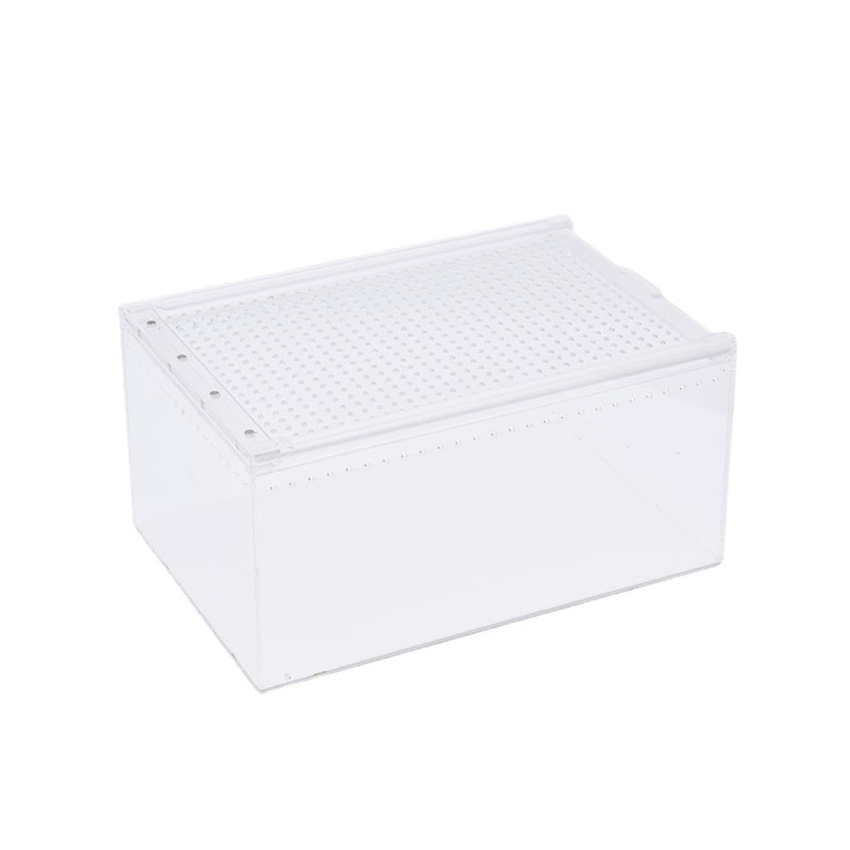 Прозрачный акриловый террариум для рептилий (ящериц, черепах) с выдвижным механизмом и мощными магнитами для разведения