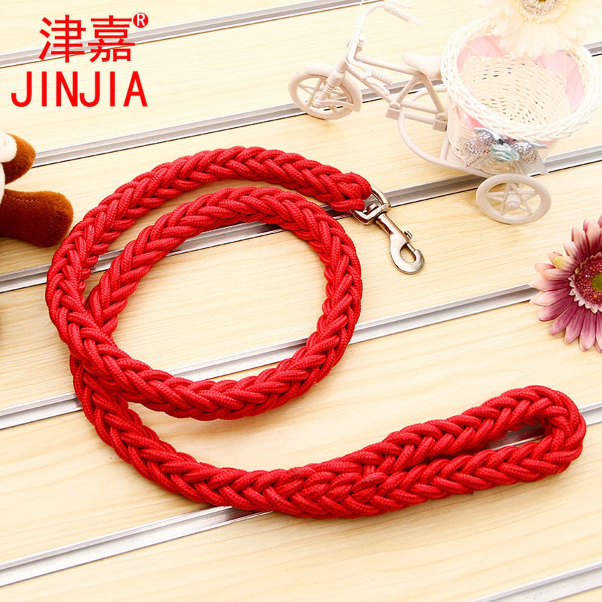 Одноместный плетеный восьмижильный поводок из веревки, золотой ретривер, большой и средний поводок для собак, поводок для...