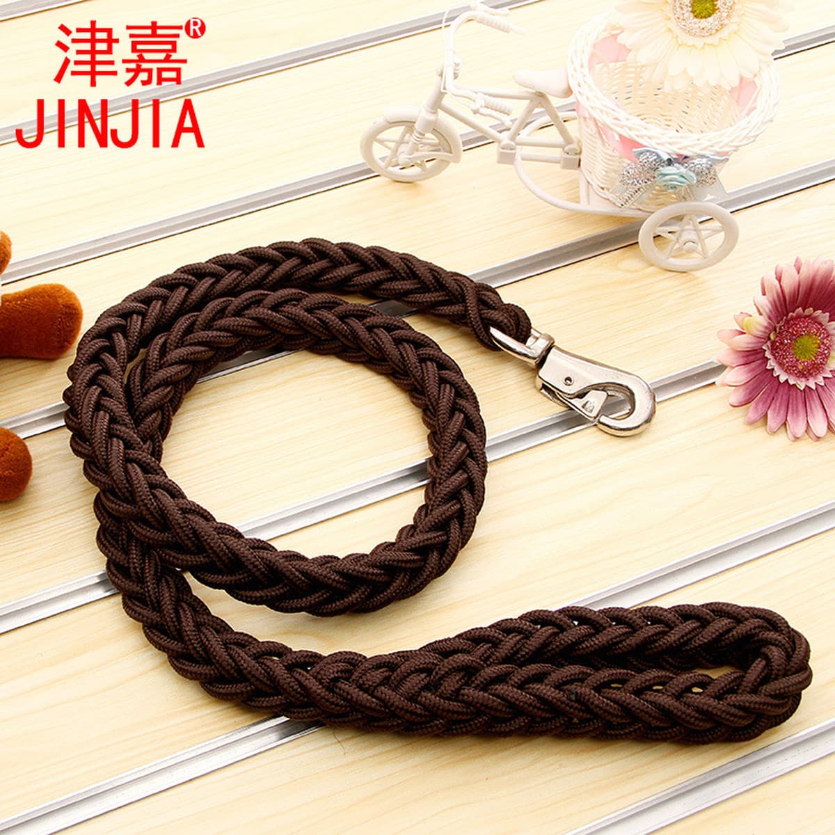 Одноместный плетеный восьмижильный поводок из веревки, золотой ретривер, большой и средний поводок для собак, поводок для...