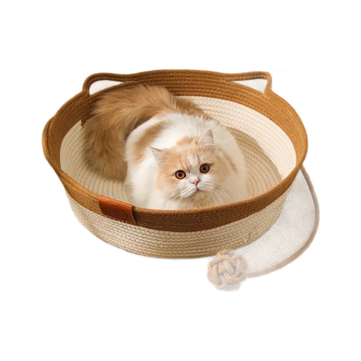 Новое кошачье гнездо из ротанга, универсальное для всех сезонов, кошачье гнездо, летняя прохладная кошачья кровать, кошачья...