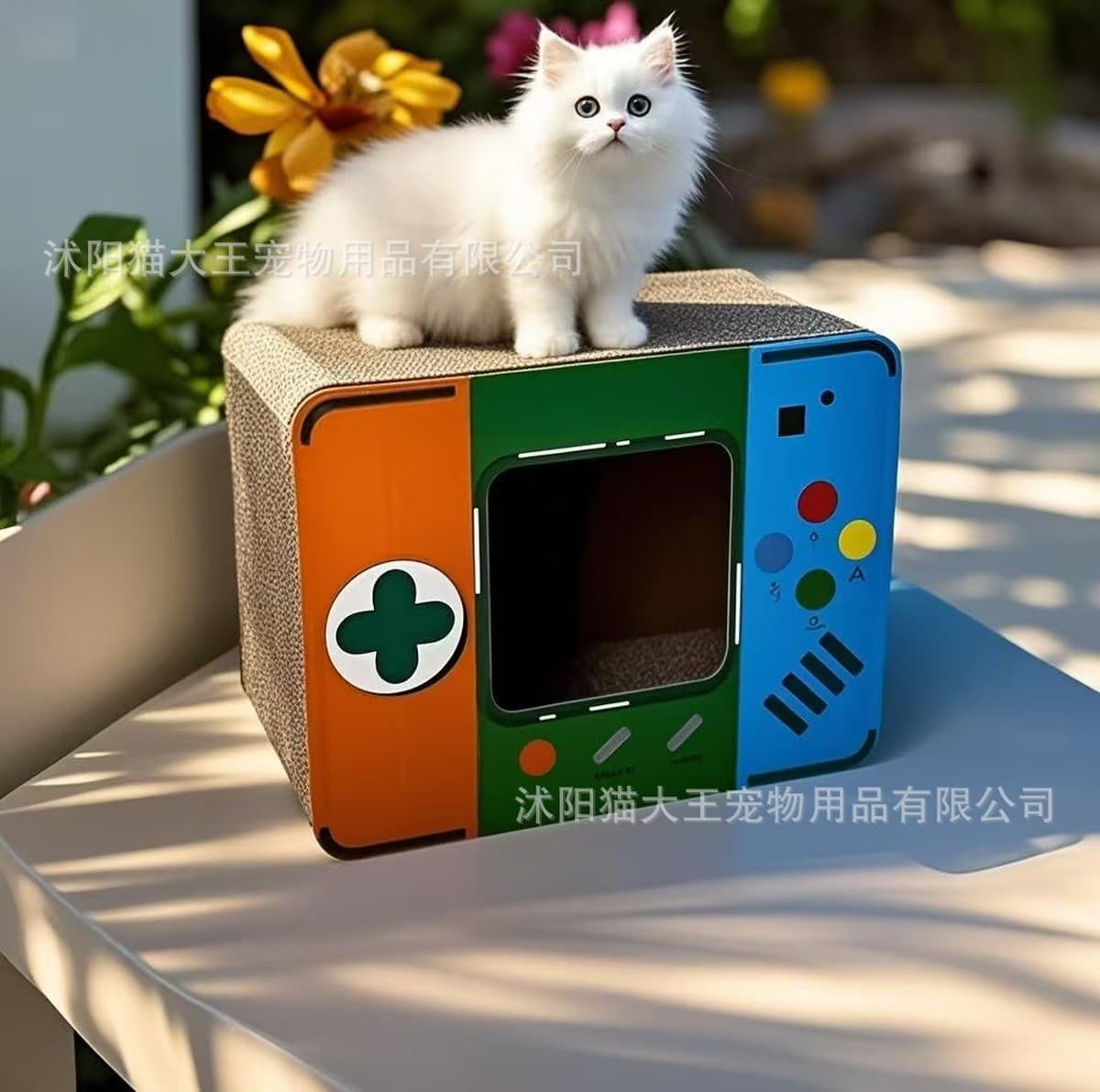 Бесплатная доставка, красочная лежанка-домик для кошек из гофрированного картона, вертикальное кошачье гнездо, устойчивое к...