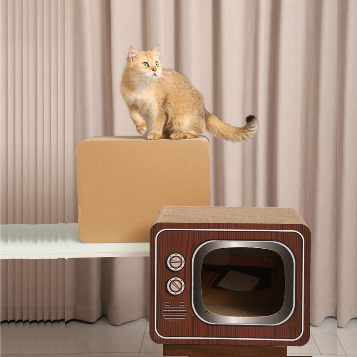 Оптовая продажа, красочный домик для кошек, домик для кошек, без запаха, товары для кошек, гофрированная доска для кошек,...