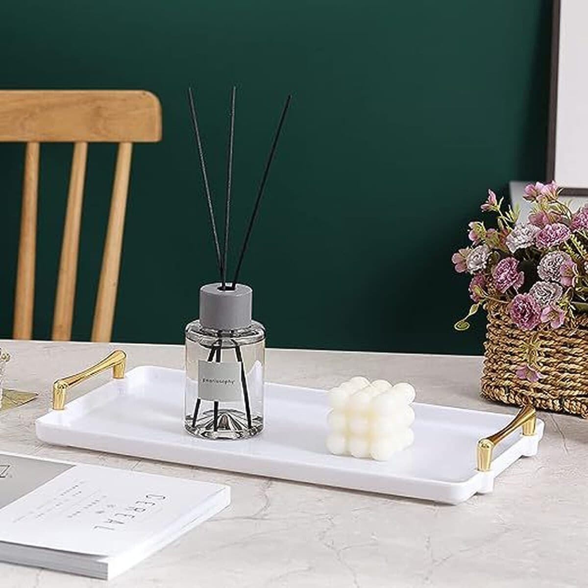 Европейские и американские подносы для салонов красоты, изысканные пластиковые демонстрационные подставки в стиле Ins,...