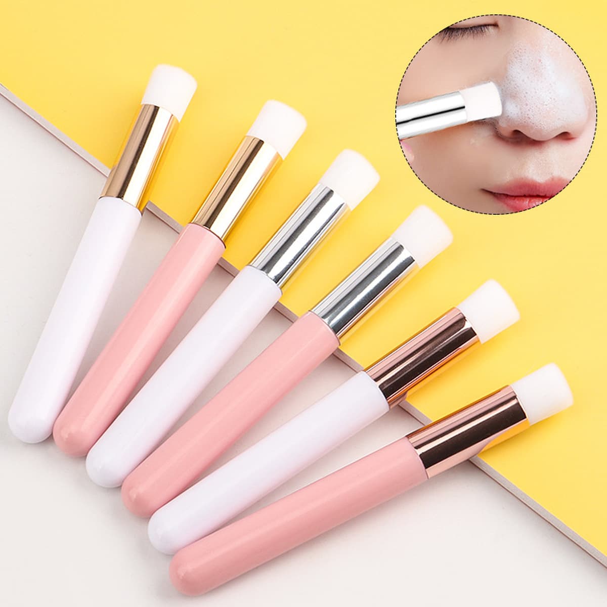 Новая прочная пластиковая щетка для чистки ресниц, инструмент для ухода за красотой в салоне и дома