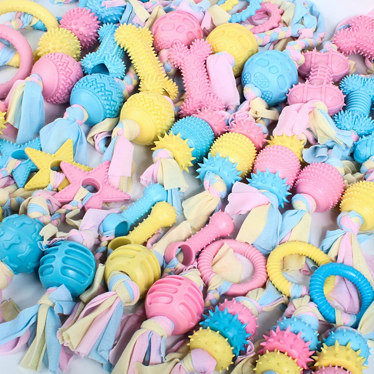 Хит продаж: прочные и износостойкие игрушки для собак, мячи из хлопкового каната для чистки зубов, товары для животных,...