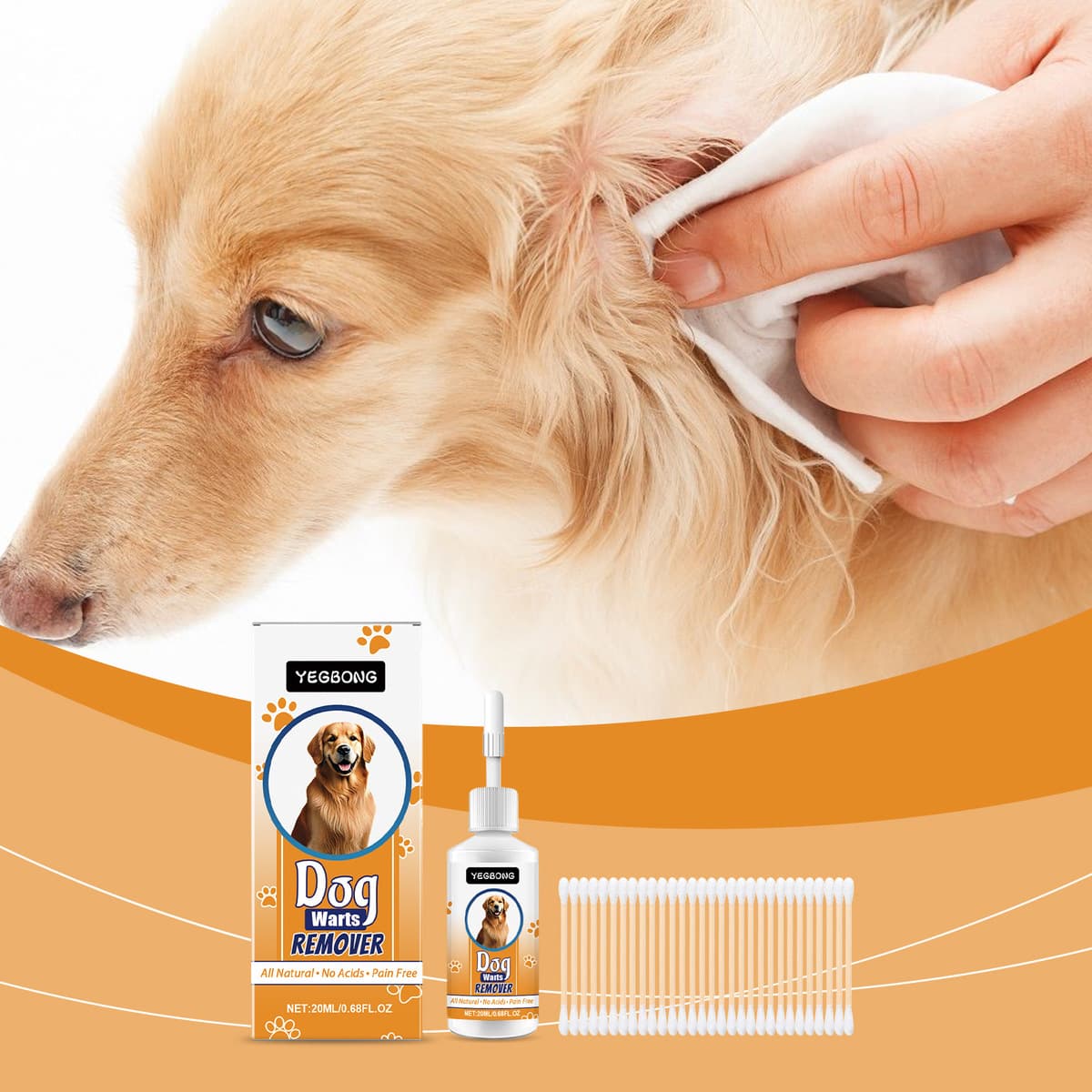 YEGBONG Домашние животные Кью жидкость Домашние животные собаки кожи этикетки для очищения мясных гранул бородавки...