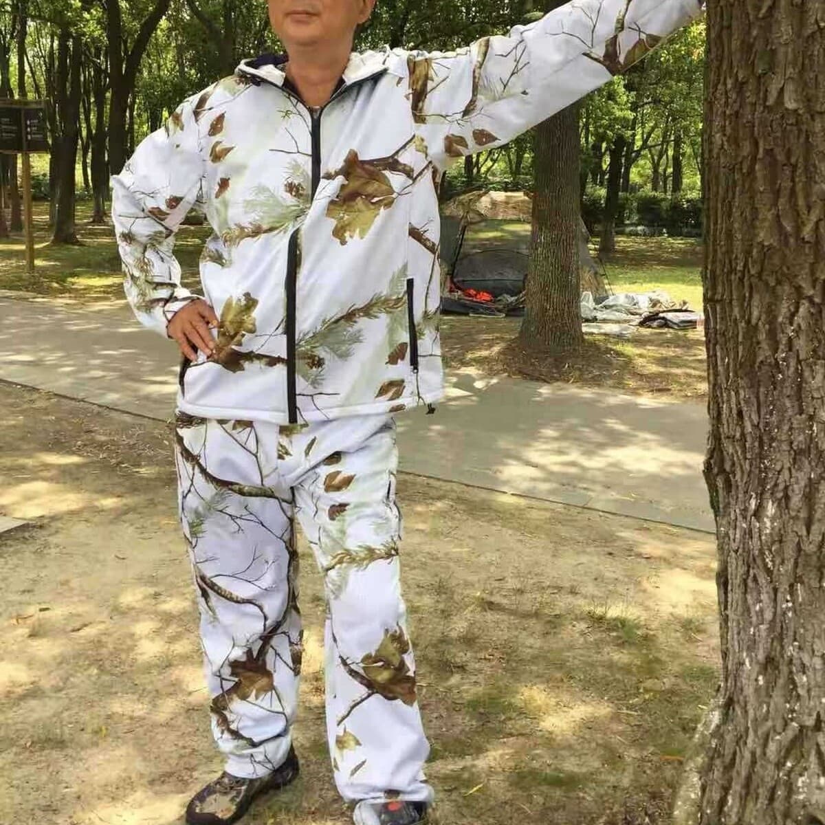 Куртка-софтшелл для охоты с бионическим камуфляжем, ветровка для активного отдыха, мужская хлопковая куртка для...