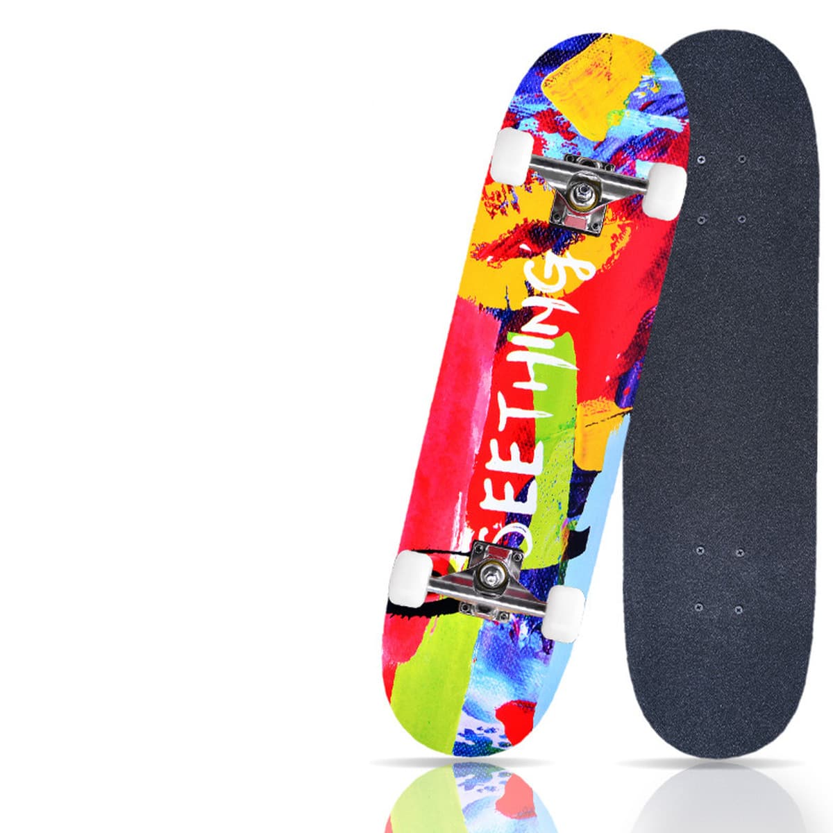 Профессиональный четырехколесный скейтборд для начинающих, длинная доска, двойная деформированная Кленовая доска, взрослые...