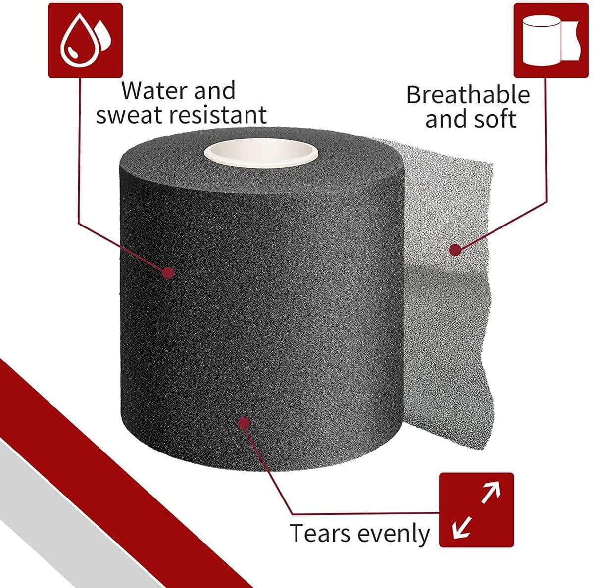 Эластичная кожа мембрана Футбольная лодыжка с нижней губкой пузырьковая мембрана Foamtape ракетки для бадминтона