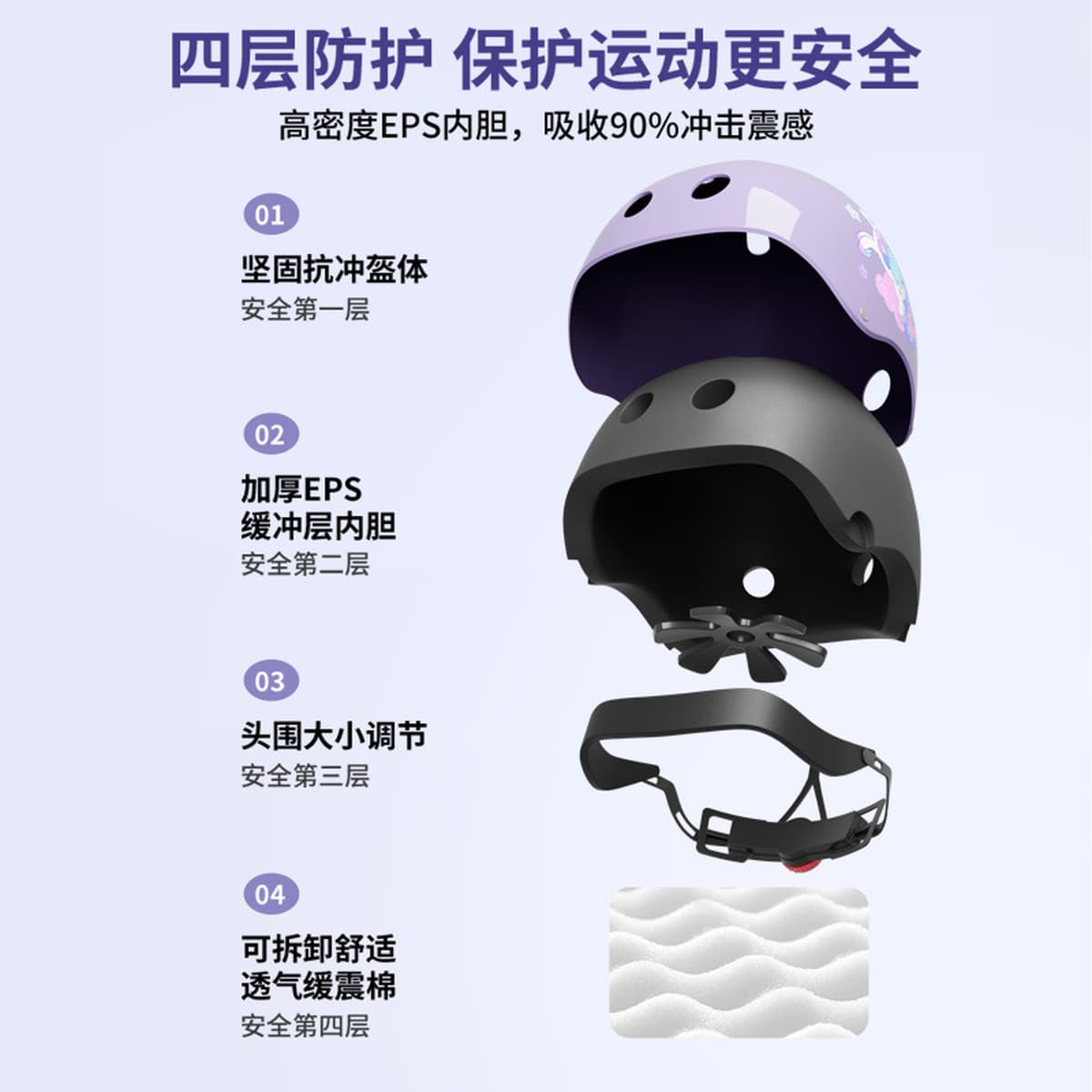 Защитный комплект для катания на роликовых коньках Профессиональный комплект для велосипедного шлема