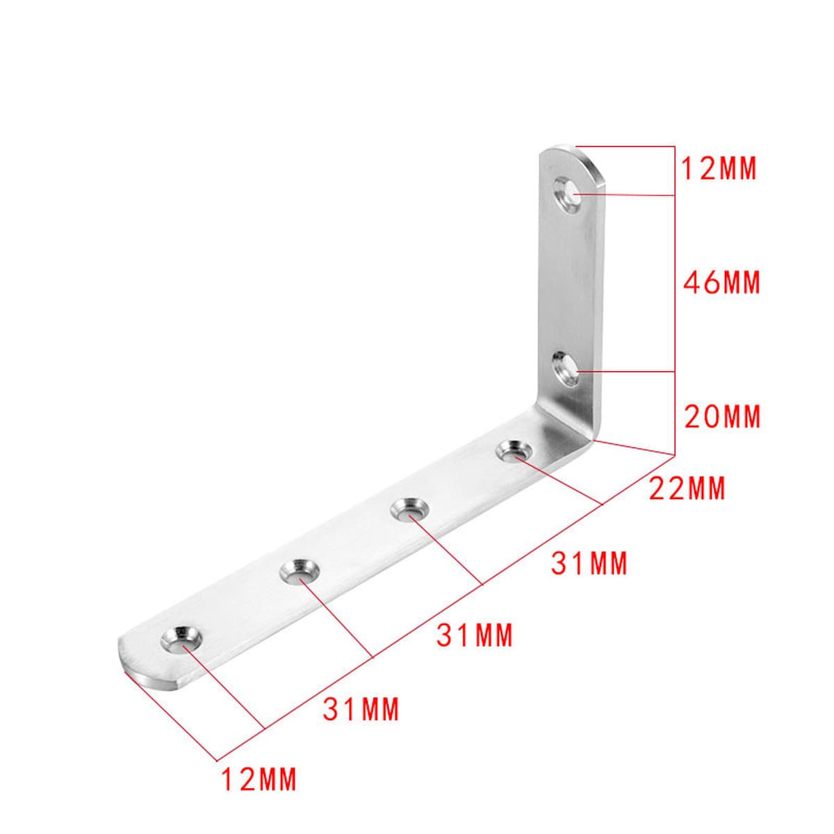 Угловой кронштейн из нержавеющей стали, фиксатор под прямым углом 90 градусов, регулируемый кронштейн с длинным отверстием,...