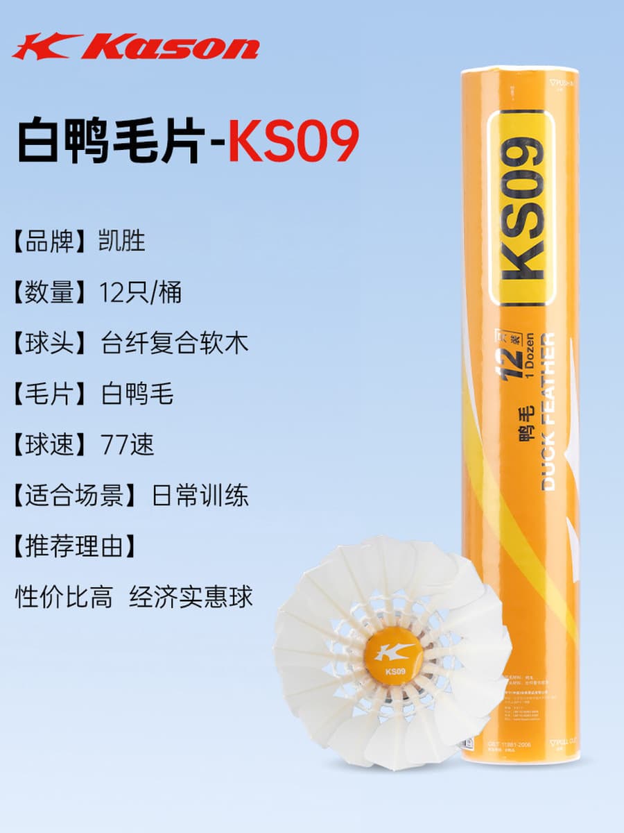 Волан для бадминтона Kaisen kdb05/03, не легко сломать, профессиональный, для тренировок в помещении и на улице, прочный, 12...