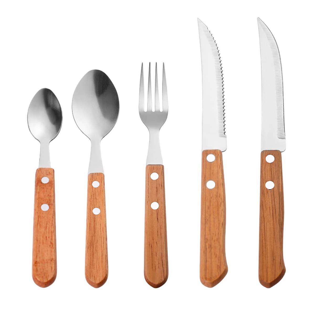 Пятно-бревна из нержавеющей стали маленькая ложка говяжий нож для ворса