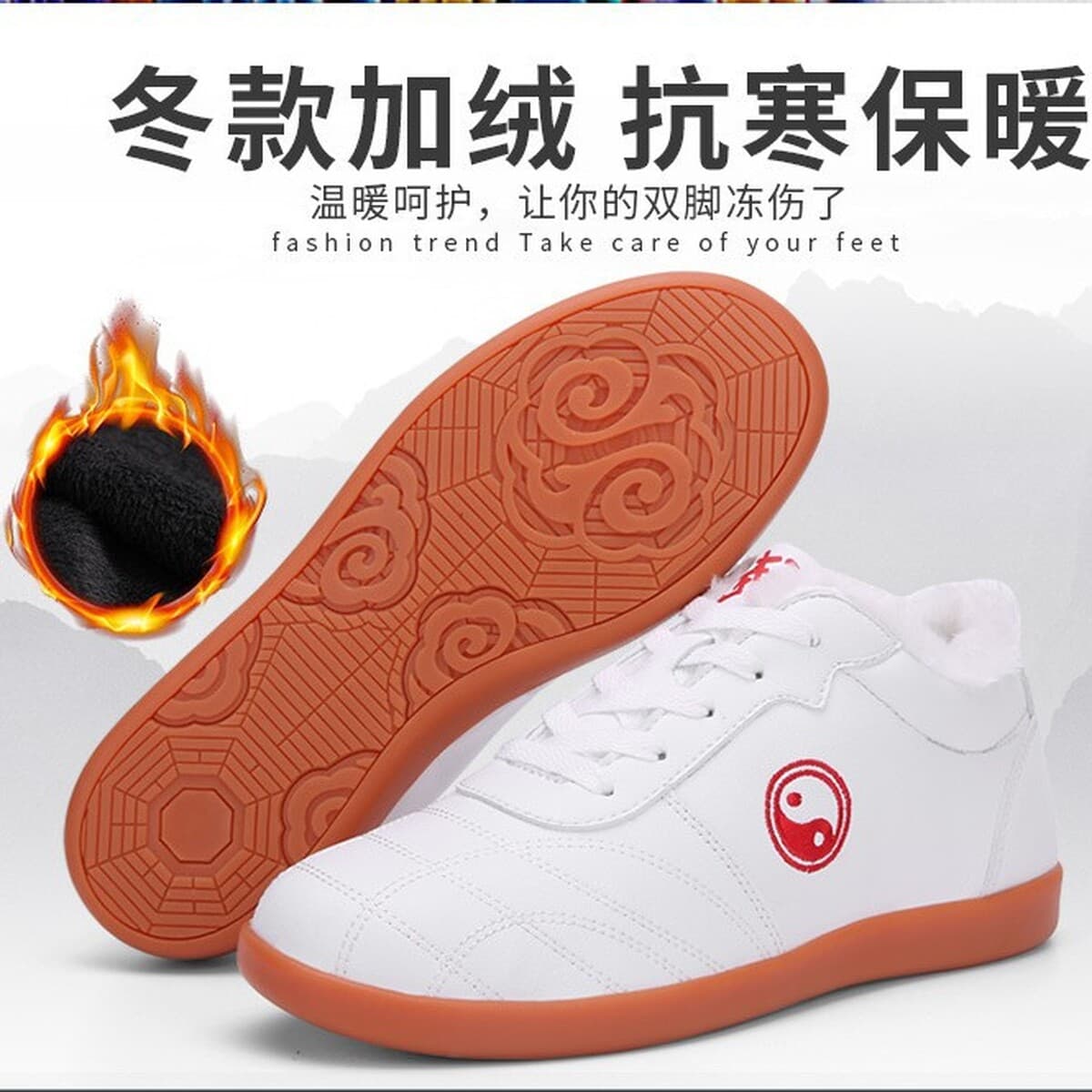 Обувь для тай-чи для женщин, мягкая кожа с резиновой подошвой, весенне-летняя мужская обувь для боевых искусств, кроссовки...