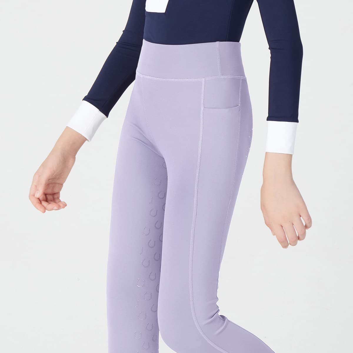 Детские бриджи для верховой езды белые, одежда для соревнований по конному спорту, силиконовые карманы, высокая талия,...