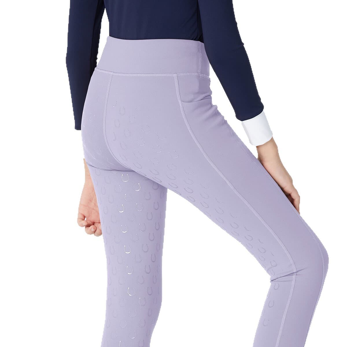 Детские бриджи для верховой езды белые, одежда для соревнований по конному спорту, силиконовые карманы, высокая талия,...